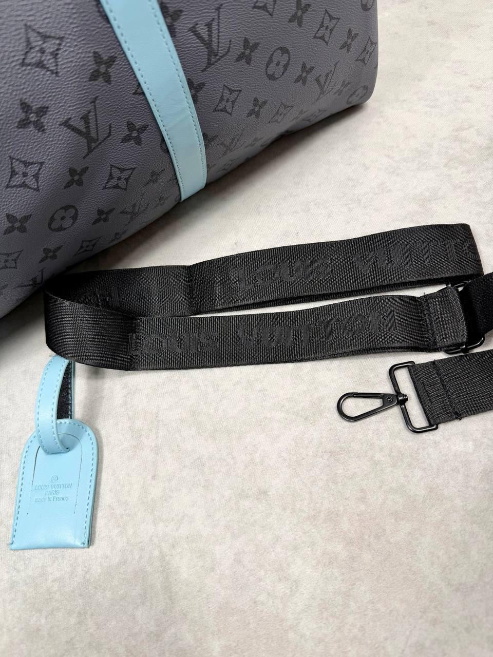 Duffel Bag with Blue Strap