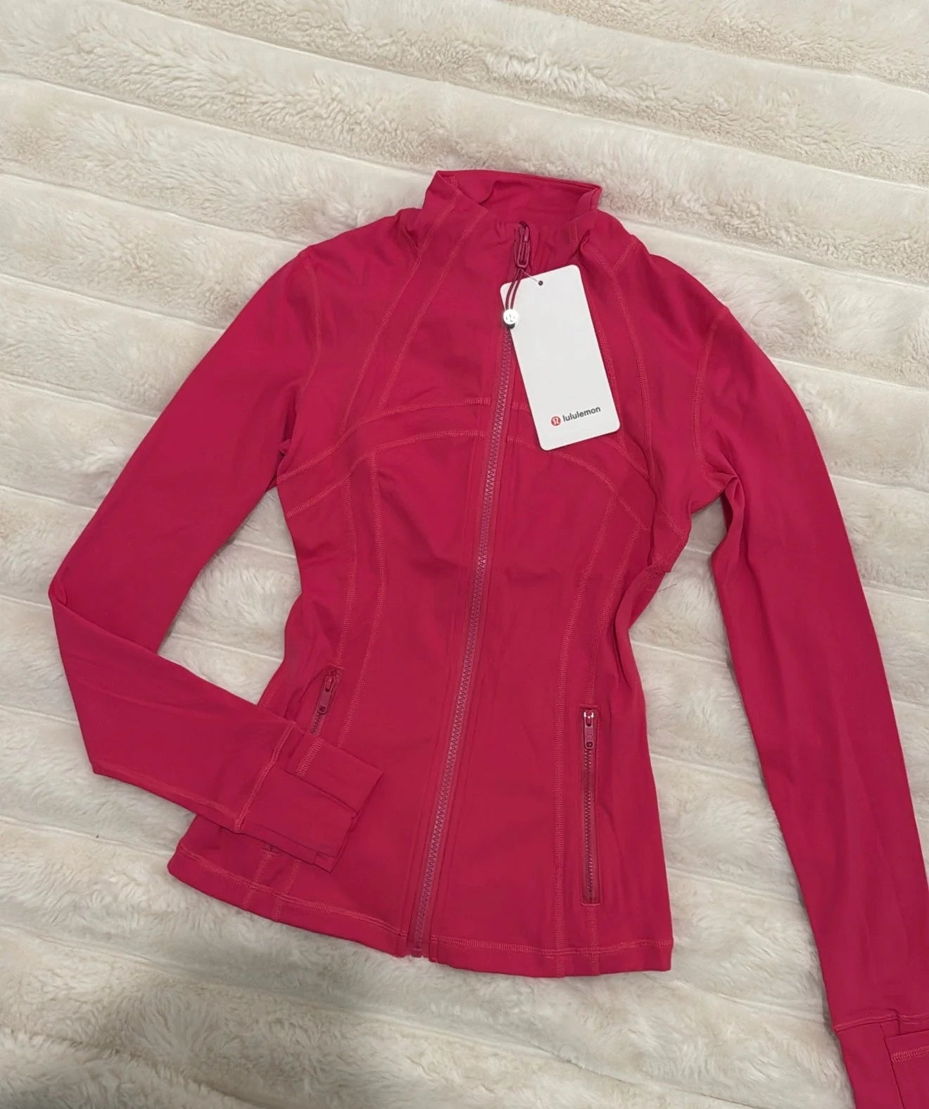 Hot Pink Zip Up Jacket