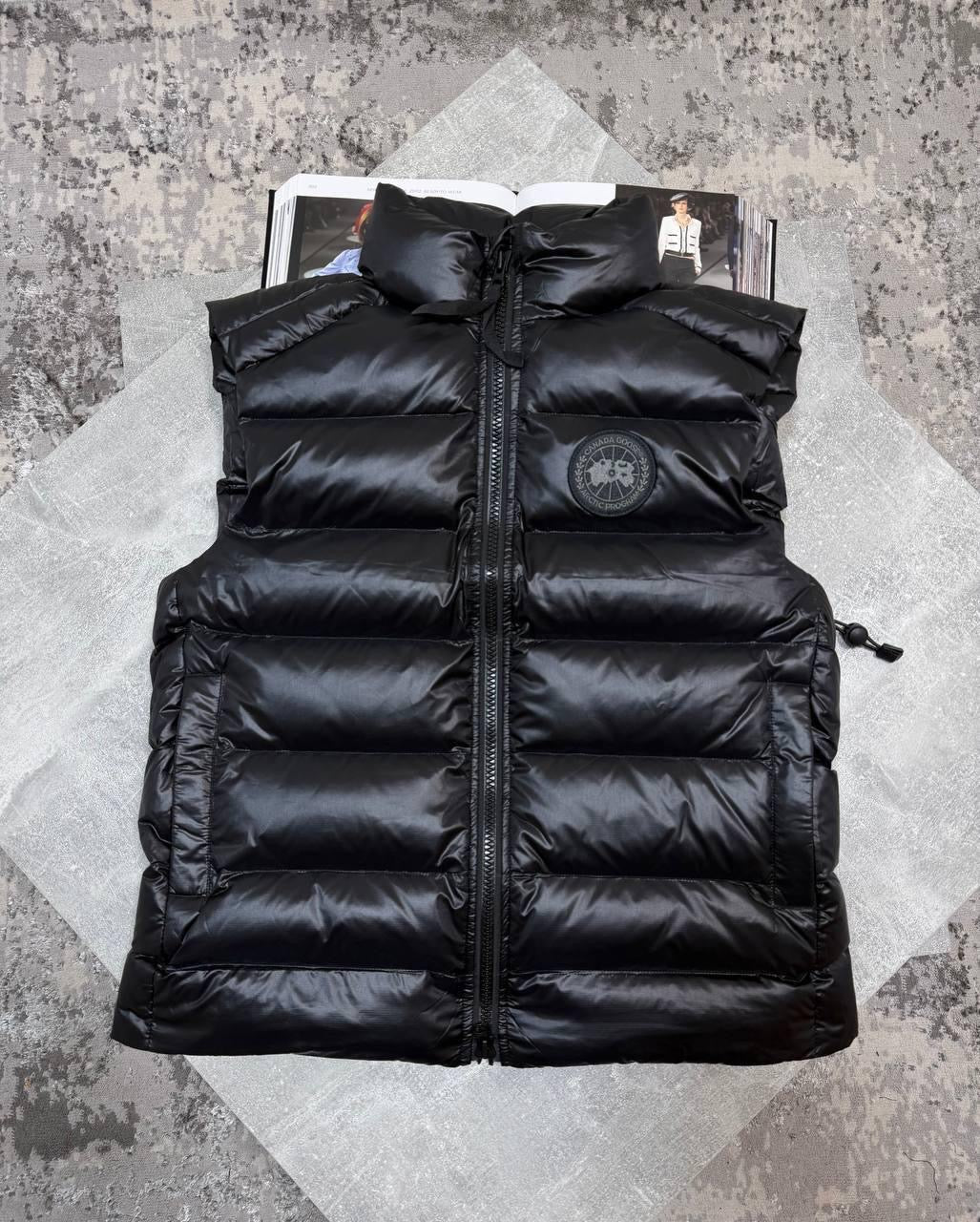 Black Gilet with Black Badge