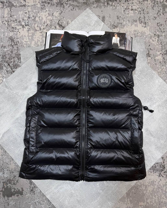 Black Gilet with Black Badge