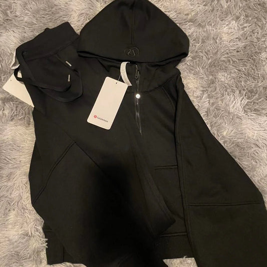 Black Tracksuit With Hood