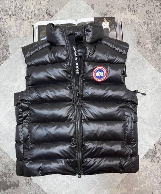Black Gilet Red Badge