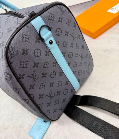 Duffel Bag with Blue Strap