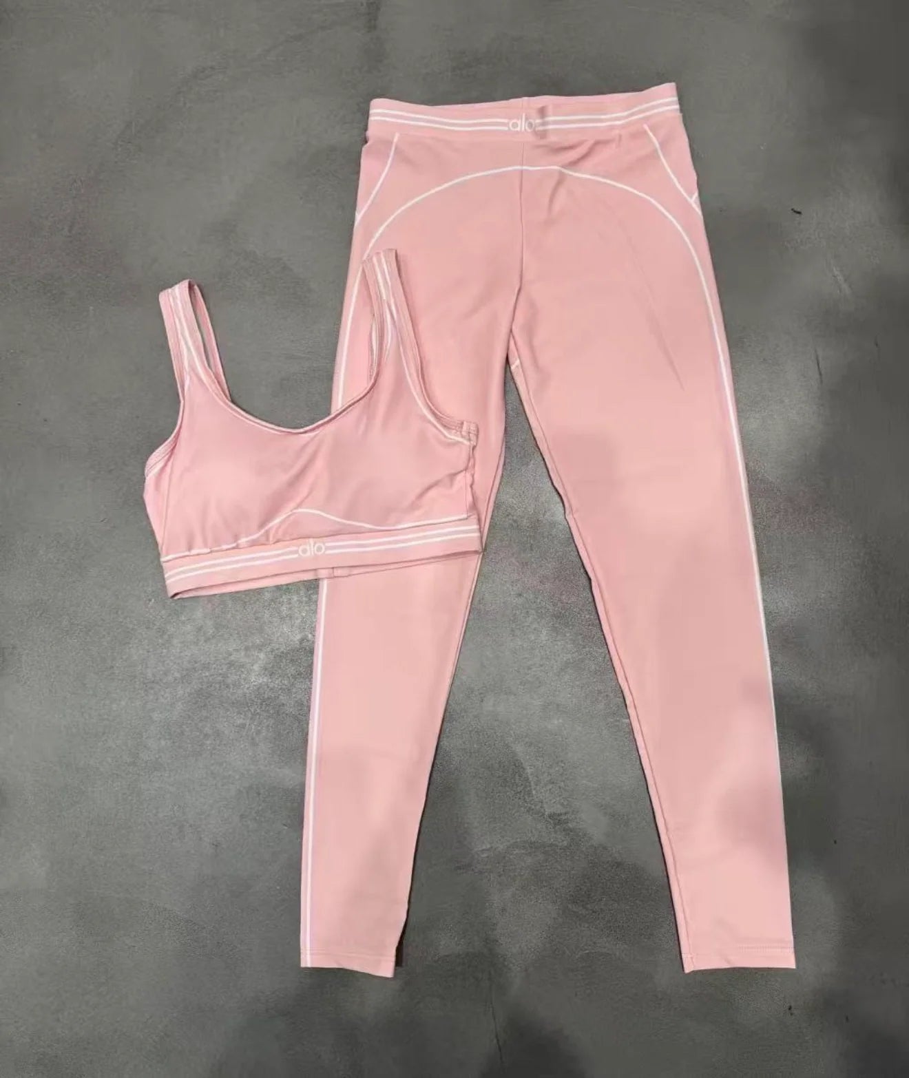 Pink Crop Top & Leggings